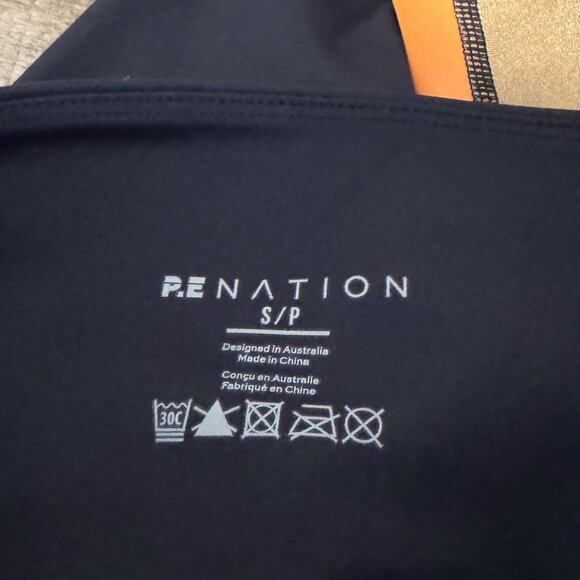 PE Nation High Rise Logo 7/8 Athletic Workout Leggings Gym Pant Activewear Small - Picture 10 of 14